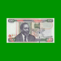 BILLETE DE KENYA 100 SHILINGI,  PICK 48d, AÑO 2009 ESTADO SIN CIRCULAR.-