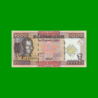 BILLETE DE GUINEA 1.000 FRANCOS, CONMEM0RATIVO PICK 43 AÑO 2010 ESTADO SIN CIRCULAR.-
