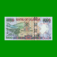 BILLETE DE UGANDA 5.000 SHILLINGS, PICK 44a, AÑO 2004 ESTADO SIN CIRCULAR.-