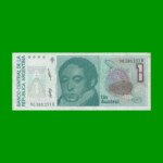 BILLETE DE AUSTRALES, 1 AUSTRAL, BOT 2807, AÑO 1988, ESTADO EXCELENTE.-