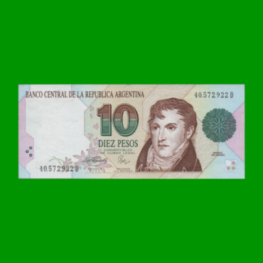PESOS CONVERTIBLES 1er DISEÑO $10,00, BOT 3046, AÑO 1996, ESTADO EXCELENTE+.-