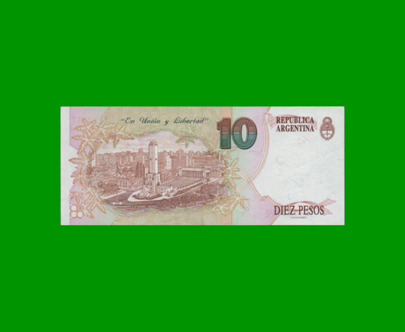 PESOS CONVERTIBLES 1er DISEÑO $10,00, BOT 3049, AÑO 1997, ESTADO EXCELENTE.- - Imagen 2