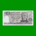 PESOS LEY 18.188 $50,00, BOT 2377, AÑO 1977, ESTADO EXCELENTE.-