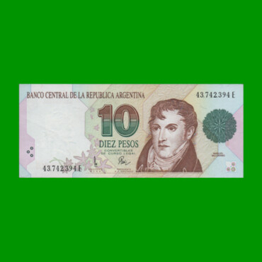 PESOS CONVERTIBLES 1er DISEÑO $10,00, BOT 3049, AÑO 1997, ESTADO EXCELENTE.-