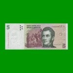 PESOS CONVERTIBLES 2do DISEÑO $5,00, BOT 3333a, AÑO 2013, ESTADO SIN CIRCULAR.-