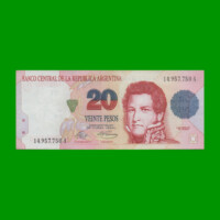 PESOS CONVERTIBLES 1er DISEÑO $20,00, BOT 3051, AÑO 1992, ESTADO EXCELENTE.-