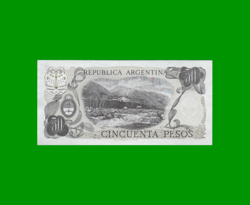 PESOS LEY 18.188 $50,00, BOT 2379, AÑO 1977, ESTADO EXCELENTE.- - Imagen 2