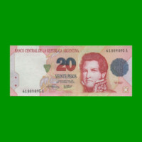 PESOS CONVERTIBLES 1er DISEÑO $20,00, BOT 3056, AÑO 1995, ESTADO EXCELENTE.-