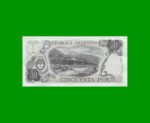 PESOS LEY 18.188 $50,00, BOT 2379, AÑO 1977, ESTADO EXCELENTE+ .- - Imagen 2