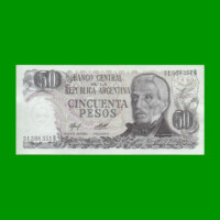PESOS LEY 18.188 $50,00, BOT 2379, AÑO 1977, ESTADO EXCELENTE+ .-