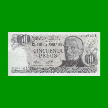 PESOS LEY 18.188 $50,00, BOT 2379, AÑO 1977, ESTADO EXCELENTE+ .-