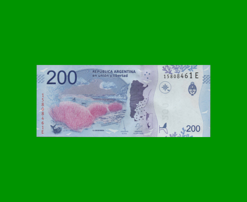 PESOS 3er DISEÑO $200,00, BOT 5605, AÑO 2017, ESTADO EXCELENTE+.- - Imagen 2