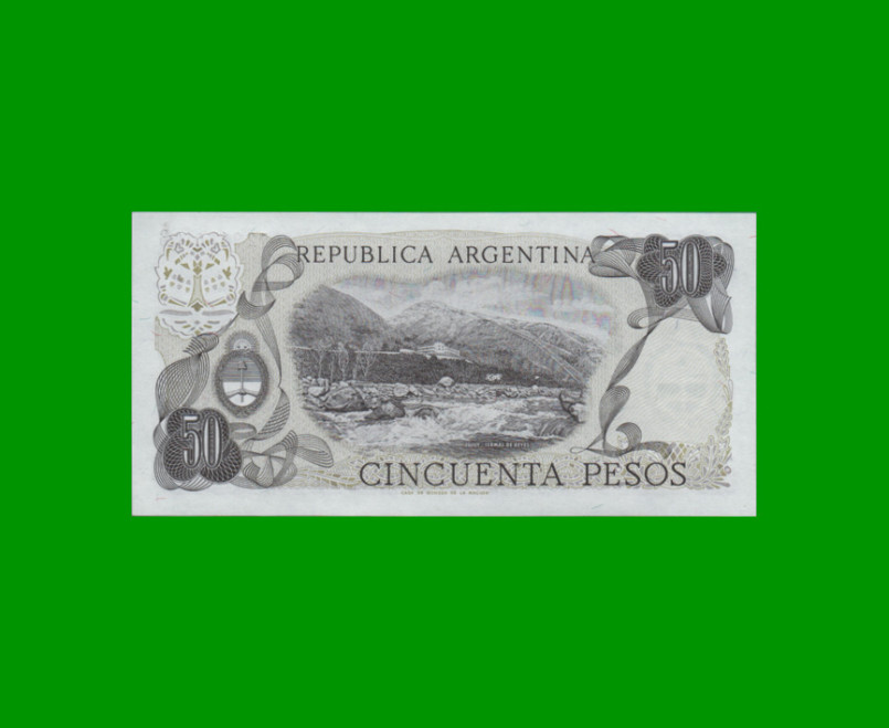 PESOS LEY 18.188 $50,00, BOT 2379a, AÑO 1977, ESTADO SIN CIRCULAR.- - Imagen 2