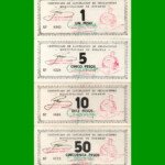 SERIE COMPLETA DE BONOS MUNICIPALIDAD DE MIRAMAR DE ANSENUZA (4) BILLETES, 1, 5, 10 Y 50 PESOS, AÑO EMISION 10/08/1995, ESTADO EXCELENTE+ .-