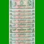 SET DE (10) BILLETES DE PERU, 5 SOLES, PICK 99c, AÑO 1973, ESTADO EXCELENTE+ .-
