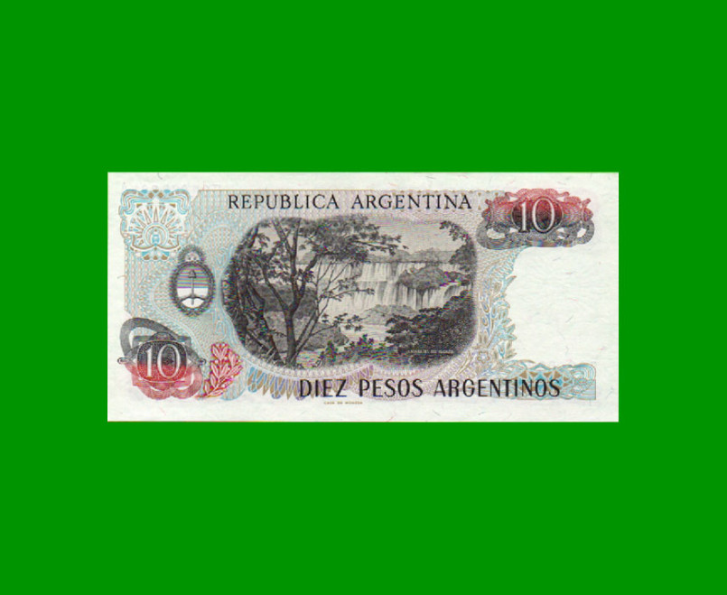 REPOSICION BILLETE PESOS ARGENTINOS $ 10,00, BOT 2613, ESTADO SIN CIRCULAR.- - Imagen 2