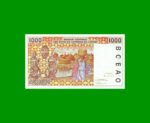 BILLETE DE AFRICA DEL OESTE - SENEGAL 1.000 FRANCOS, PICK 711K, ESTADO SIN CIRCULAR.- - Imagen 2
