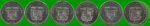 PANAMA SET DE SEIS MONEDAS DE 1/ 4 BALBOA, CONMEMORATIVAS, AÑO 2016, ESTADO NUEVAS.- - Imagen 2
