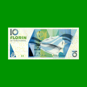 BILLETE DE ARUBA 10 FLORIN, PICK 16b, AÑO 2008, ESTADO SIN CIRCULAR.-