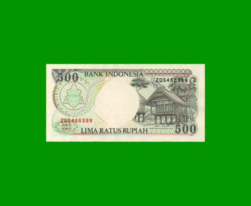 BILLETE DE INDONESIA 500 RUPIAS, PICK 128h, AÑO 1992/1999, ESTADO SIN CIRCULAR.- - Imagen 2