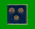BLISTER SET (3) MONEDAS ARGENTINAS CONMEMORATIVAS, MUNDIAL FUTBOL, AÑO 1977, ESTADO NUEVO.- - Imagen 2