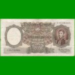 REPOSICION BILLETE MONEDA NACIONAL $ 5.000,00, BOT 2178, ESTADO BUENO+ .-