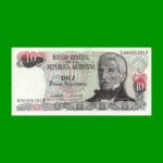 REPOSICION BILLETE PESOS ARGENTINOS $ 10,00, BOT 2613, ESTADO SIN CIRCULAR.-