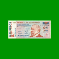 BONO DE BUENOS AIRES 0,50 CTVOS, EC 210, AÑO 2001, ESTADO SIN CIRCULAR.-