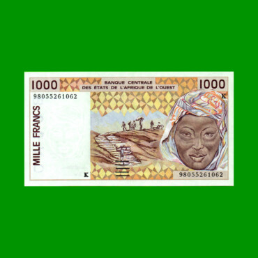 BILLETE DE AFRICA DEL OESTE - SENEGAL 1.000 FRANCOS, PICK 711K, ESTADO SIN CIRCULAR.-
