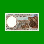 BILLETE DE AFRICA CENTRAL - GABON 500 FRANCOS, PICK 401La, ESTADO SIN CIRCULAR.-