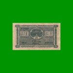 BILLETE DE FINLANDIA 20 MARKKA, PICK 78, AÑO 1945, ESTADO MUY BUENO.-