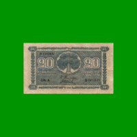 BILLETE DE FINLANDIA 20 MARKKA, PICK 78, AÑO 1945, ESTADO MUY BUENO.-