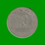 MONEDA DE ARGENTINA, M$N 2DA CIRCULACION, 0,20 CTVOS, AÑO 1905, ESTADO USADA.-