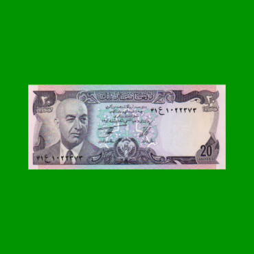 BILLETE DE AFGANISTAN 20 AFGHANIS, PICK 48, ESTADO SIN CIRCULAR.-