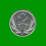 MONEDA DE POLONIA 2 ZLOTY, AÑO 1990, ESTADO NUEVA.-
