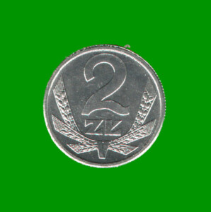 MONEDA DE POLONIA 2 ZLOTY, AÑO 1990, ESTADO NUEVA.-