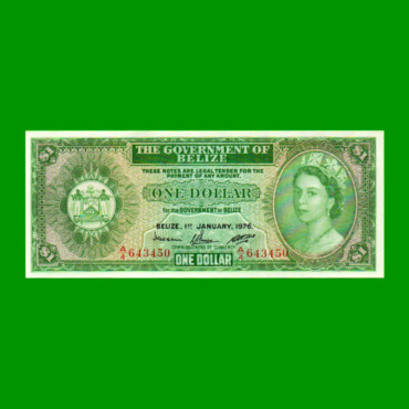 BILLETE DE BELICE 1 DÓLAR, PICK 33c, ESTADO EXCELENTE+ .-