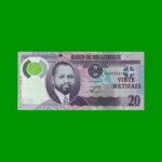 BILLETE DE MOZAMBIQUE 20 METICAIS, PICK 149, AÑO 2011 ESTADO SIN CIRCULAR.-