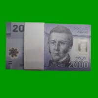 FAJO DE BILLETES DE CHILE $ 2.000, POLYMERO, PICK NEW, AÑO 2016, ESTADO SIN CIRCULAR.-