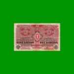 BILLETE DE AUSTRIA 1 CORONA, PICK 20, AÑO 1916, ESTADO BUENO.-