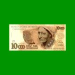 BILLETE DE BRASIL  10.000 CRUZEIROS, FASCIMIL, AÑO 1993, RENDEIRA, ESTADO SIN CIRCULAR.-