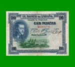 BILLETE DE ESPAÑA 100 PESETAS, PICK 69a, AÑO 1925, ESTADO BUENO+ .-