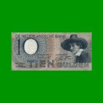 BILLETE DE HOLANDA 10 GULDEN, PICK 59, AÑO 1944, ESTADO BUENO.-