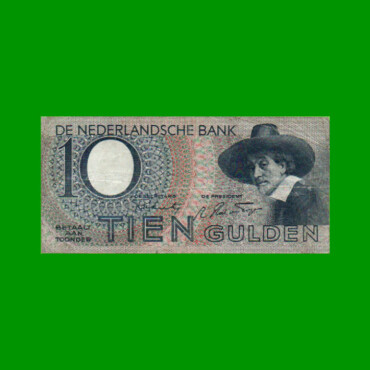 BILLETE DE HOLANDA 10 GULDEN, PICK 59, AÑO 1944, ESTADO BUENO.-
