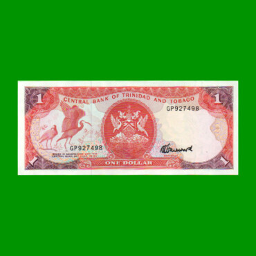 BILLETE DE TRINIDAD Y TOBAGO 1 DOLAR, PICK 36c, AÑO 1985, ESTADO SIN CIRCULAR.-