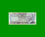 BILLETE DE TURQUIA 5 LIRAS, PICK 185, AÑO L. 1970 (1976), ESTADO SIN CIRCULAR.-