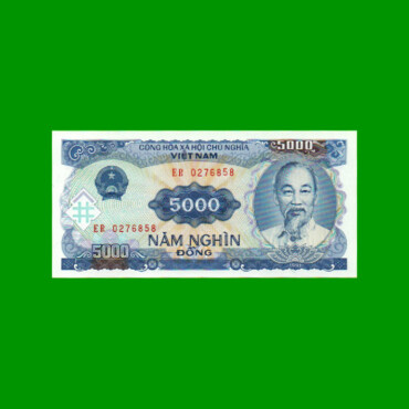 BILLETE DE VIETNAM 5.000 DONG, PICK 108, AÑO 1991, ESTADO SIN CIRCULAR.-