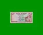 BILLETE DE CEYLAN 2 RUPIAS, PICK 67a, AÑO 1965, ESTADO MUY BUENO+ .-
