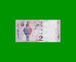 BILLETE DE MALASIA 2 RINGGIT, PICK NEW, ESTADO SIN CIRCULAR.- - Imagen 2