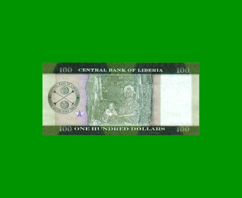 BILLETE DE LIBERIA 100 DOLARES, PICK 35, AÑO 2016, ESTADO SIN CIRCULAR.- - Imagen 2